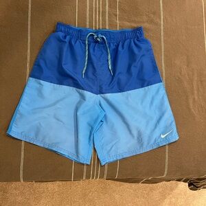 Nike Men's Blue Two Tone Swim Trunks